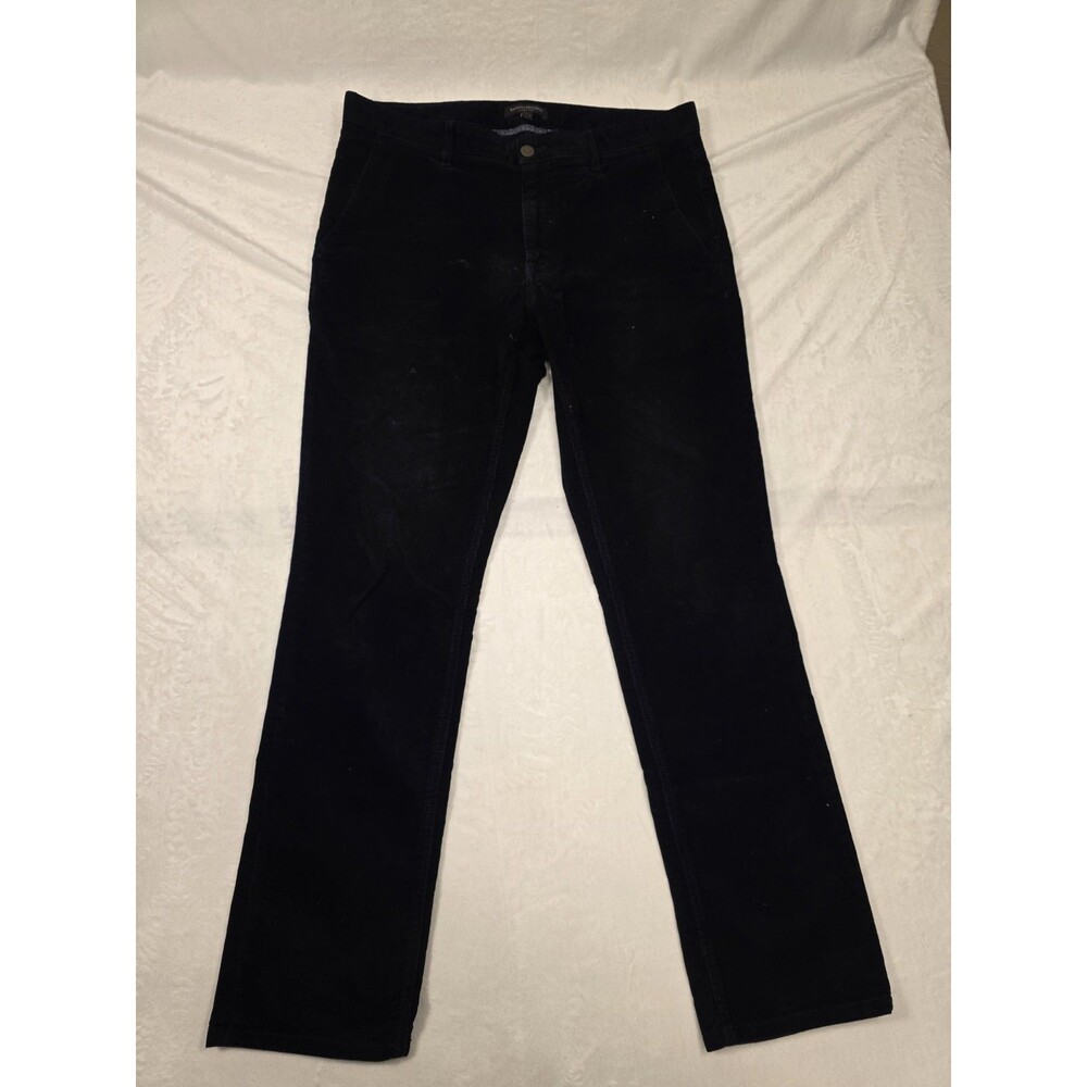 Banana Republic Men's Black Corduroy Straight Leg Casual Pants Size 33